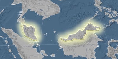 Карта Малайзії висота 