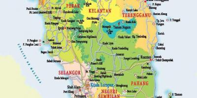 Карта Західної Малайзії