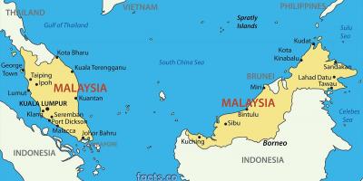 Карта Малайзії